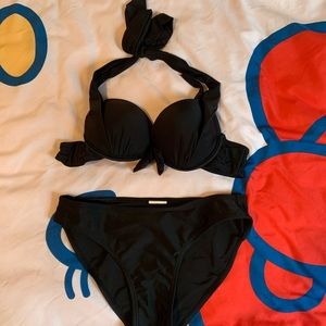 Women's Push Up Halter Bikini Set